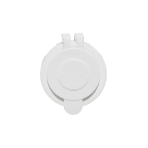 AllSpark Socket - White Dual 2.4A USB Charging Socket - no back light