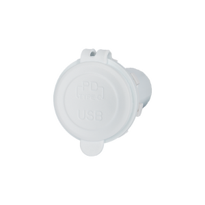 AllSpark Socket - PD100W USB-C + QC3.0 USB-A Charger - White no LED