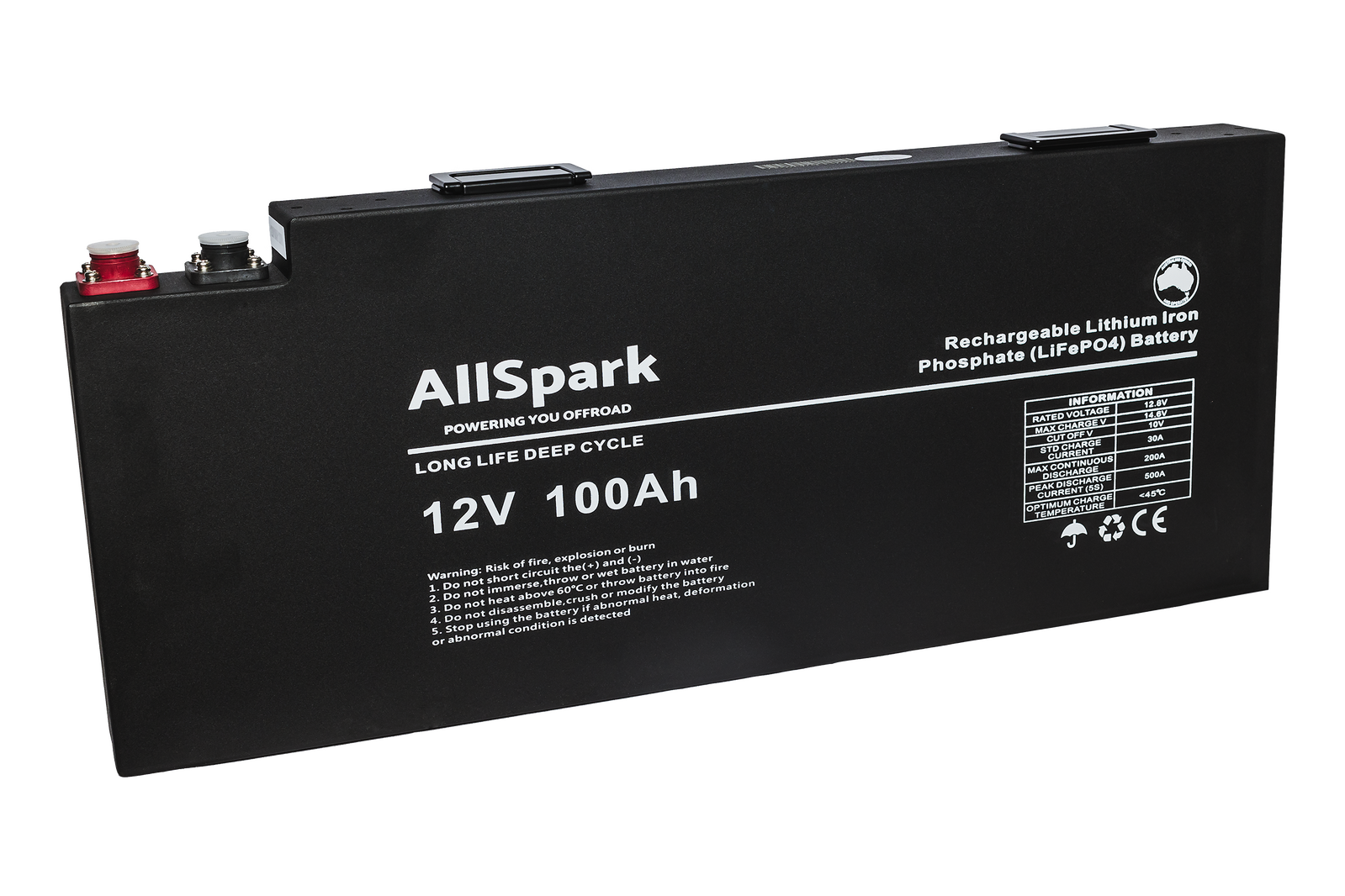 AllSpark Ultra Slimline 12V 100ah High Performance Lithium Battery Generation 2 (NEW MODEL)