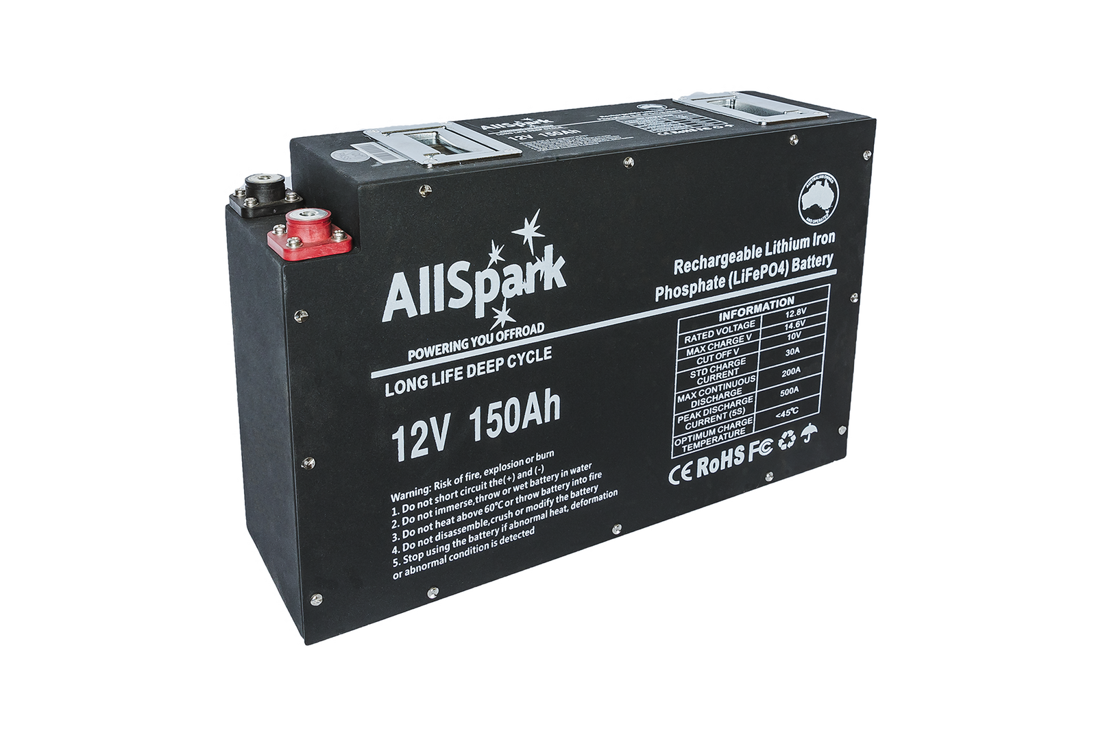 AllSpark Slimline 12V 150ah High Performance Lithium Battery