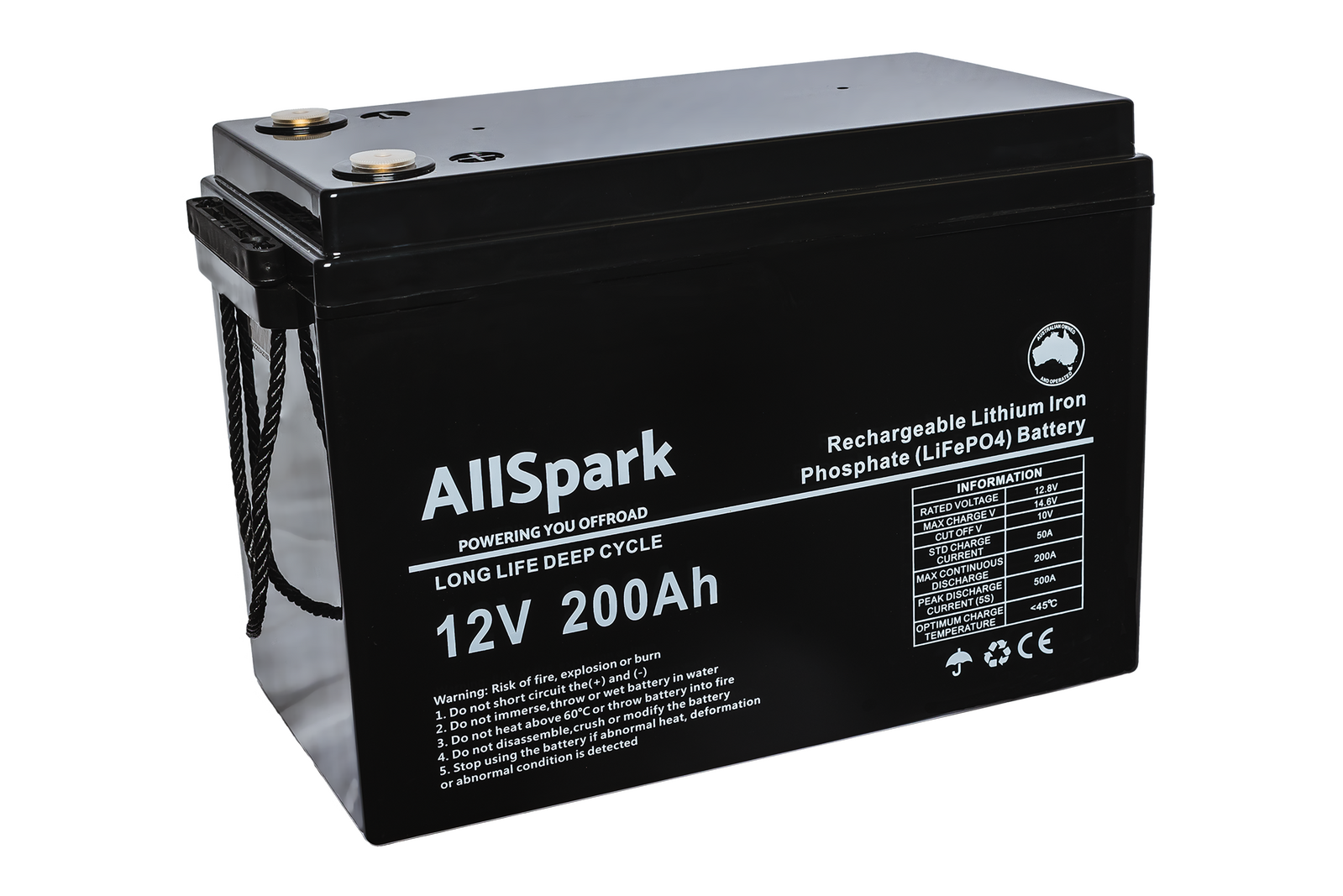 AllSpark 12V 200ah High Performance Lithium Battery (ABS CASE) Generation 2