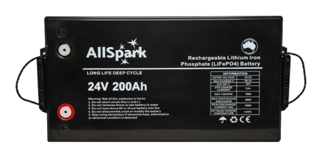 ALLSPARK 24V 200AH HIGH PERFORMANCE LITHIUM BATTERY