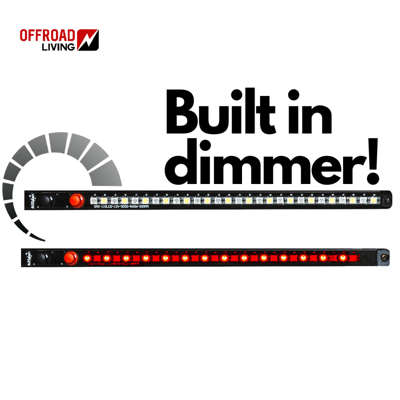 Allspark Pro Series Dual color LED Strip Lights Red & White - Built in Dimmers