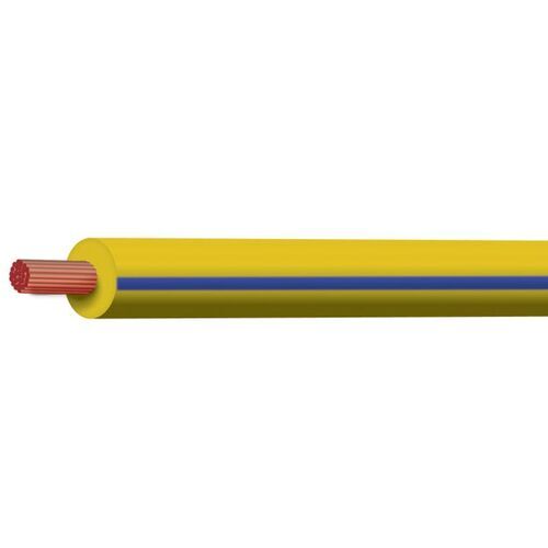3mm Single Core Blue with Yellow Trace Auto Cable