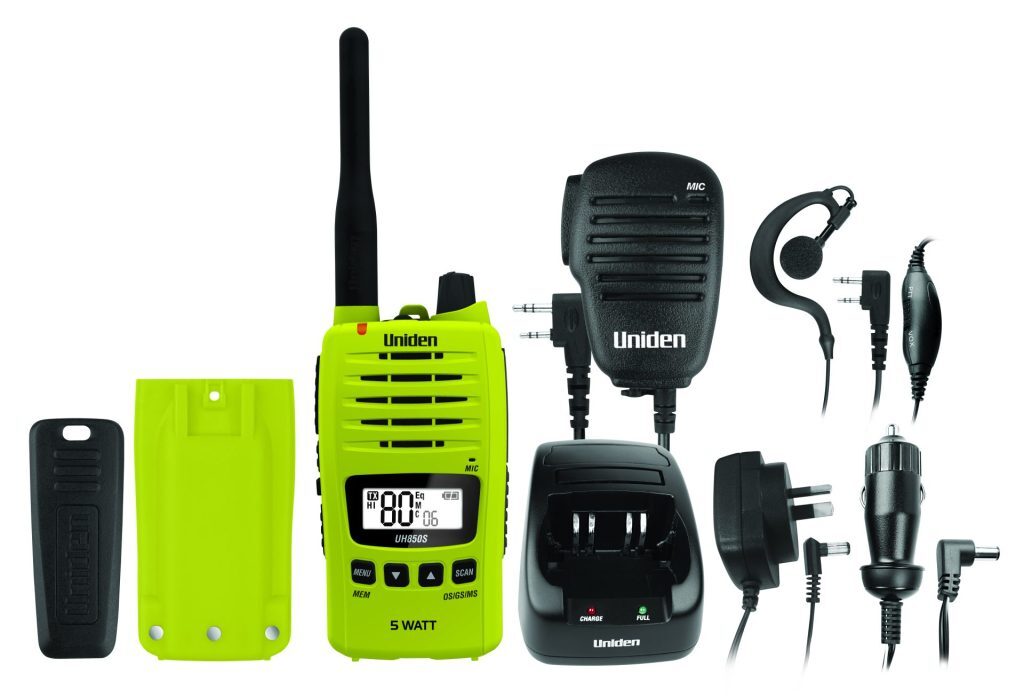 Uniden Hand Held UHF Kit UH850S_L Fluro Lime Green 