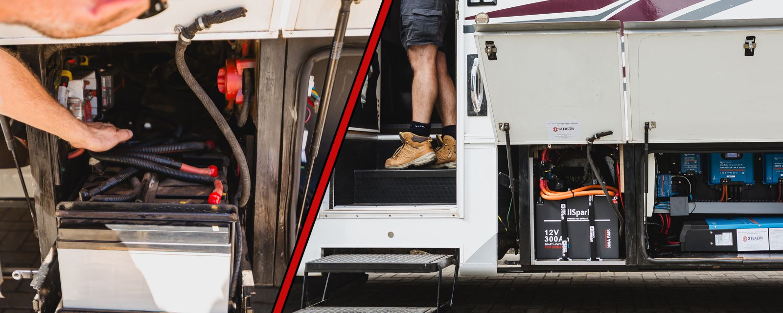 Adding a new lithium battery to a caravan or 4WD battery bank
