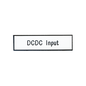 DCDC Input Power Circuit breaker Label