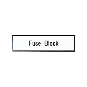 Fuse Block Circuit breaker Label