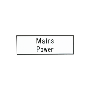 Mains Power Circuit breaker Label