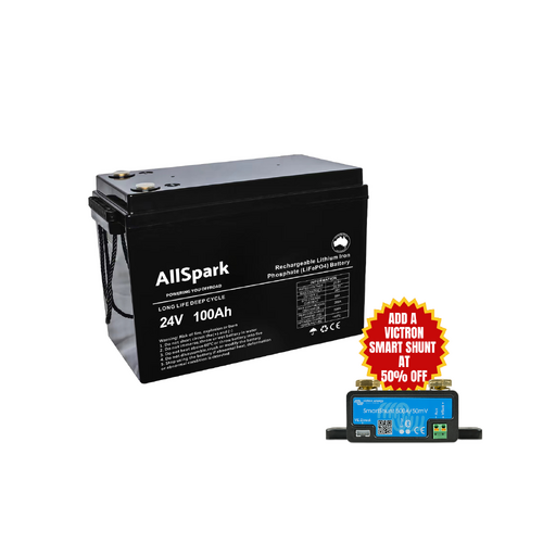 100AH 24V Lithium Battery ABS CASE IP65