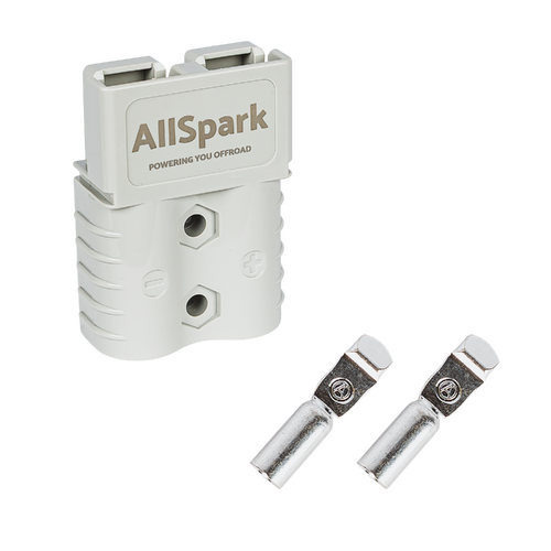AllSpark - 120A Grey Anderson Kit - Plug & 2 contacts for 2 AWG cable