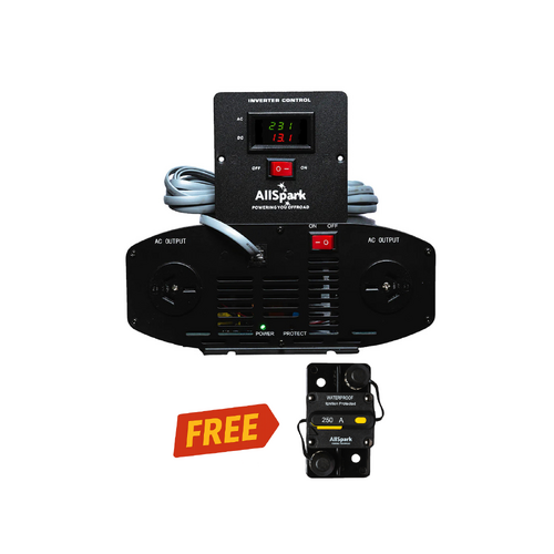 12V 2500 Watt Pure Sine Wave Inverter AllSpark PRO Series 