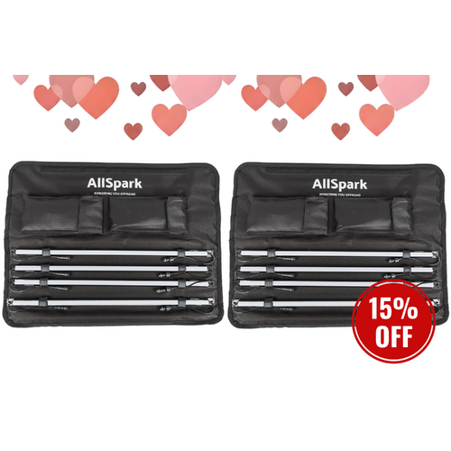 USB LED Light Strip Twin Kit | Wireless Remote | 4 Bar | Dual Colour Red & White | AllSpark