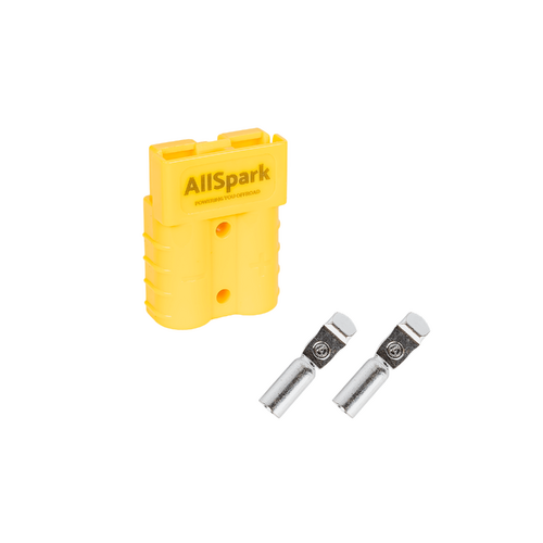 AllSpark 50A Yellow Anderson Kit - Plug & 2 contacts for 6 AWG cable