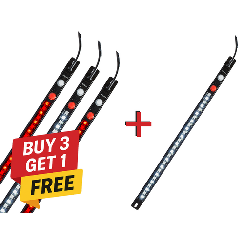 90cm LED Strip Light - 12V 4 PACK | Red & White | AllSpark