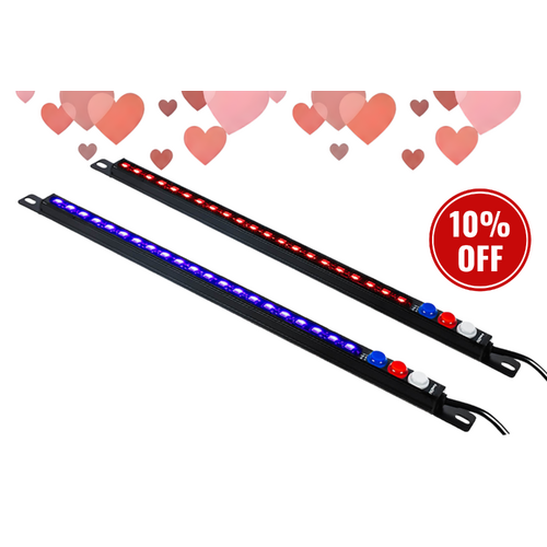 AllSpark LED Strip Light - Dimmable Twin Pack | 12V | Tri-Colour Red, White & Blue | AllSpark