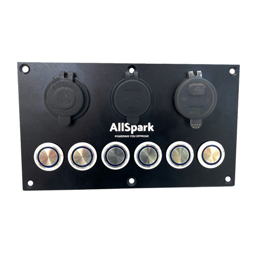 AllSpark 6 way push button switch panel