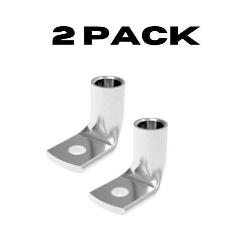 Copper Crimp Lug - Right Angle 95-10 2 Pack