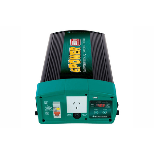 Enerdrive 12V 2000W ePOWER EN1120S-X Pure Sine Wave Inverter with AC Transfer