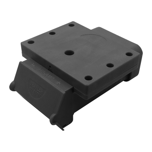 Trailer Vision 350A Black Exterior Connector Cover Assembly - Surface Mount