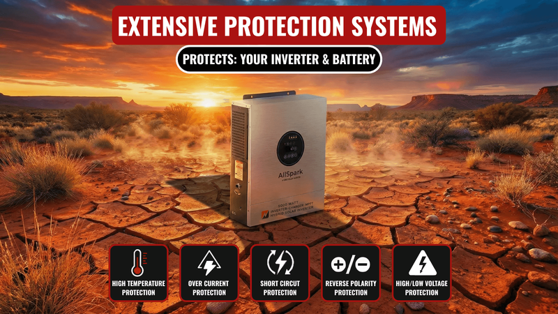 AllSpark - 24V 5000 Watt Hybrid Inverter + 160A ACDC Charger + 160A MPPT with Auto Transfer