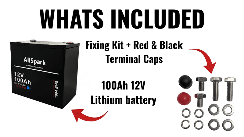 100ah Lithium Battery 12V AllSpark with Bluetooth IP65
