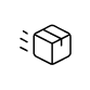 Fast-moving parcel icon