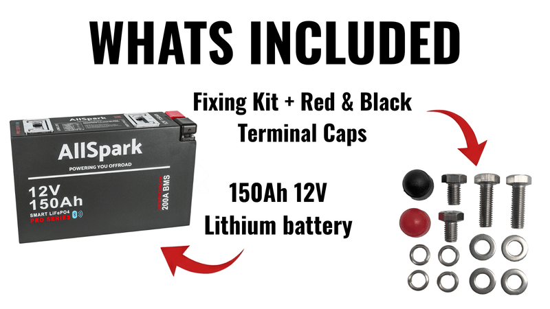 150Ah Slimline Lithium Battery with Bluetooth 12V AllSpark