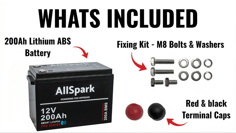 200ah Lithium Battery 12V AllSpark with Bluetooth IP65