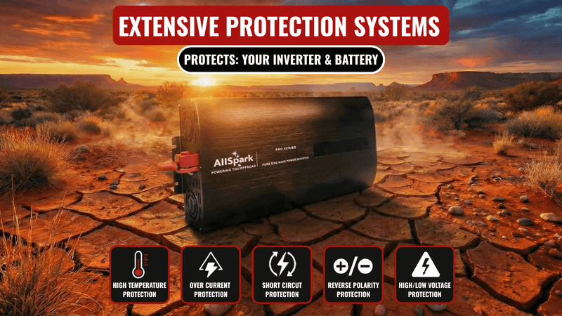 12V 2500 Watt Pure Sine Wave Inverter AllSpark PRO Series