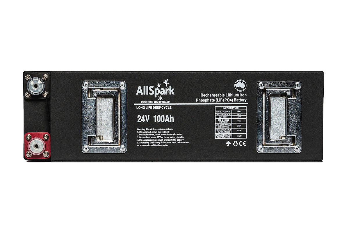 100ah 24V Lithium Battery Slimline AllSpark LiFePO4 Lithium