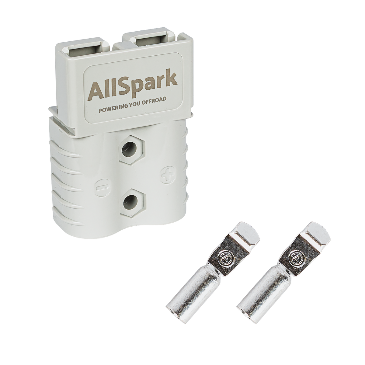 AllSpark - 120A Grey Anderson Kit - Plug & 2 contacts for 4 AWG cable
