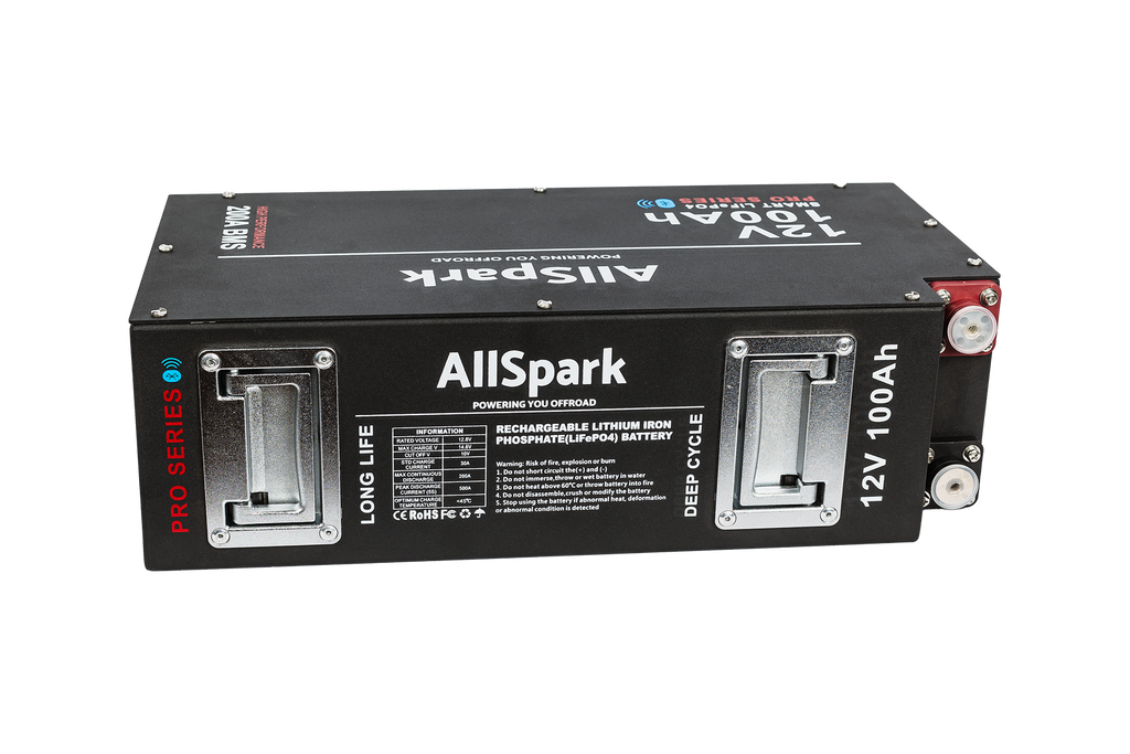 100Ah Slimline Lithium Battery with Bluetooth 12V AllSpark