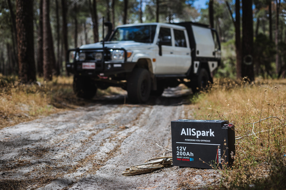 200Ah Slimline Lithium battery with Bluetooth 12V AllSpark