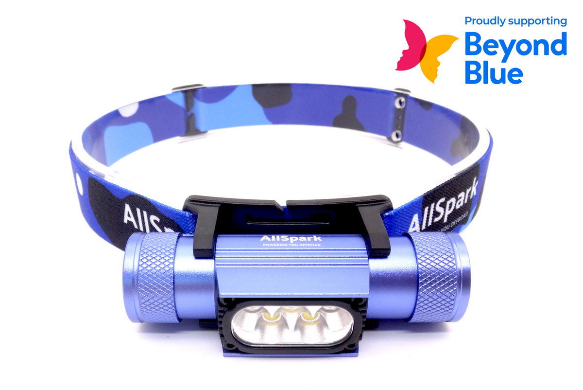 Special Edition Blue Camo AllSpark 2000 Lumen LED Head Torch