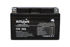 AllSpark 12v 5ah 180CCA Ultralight Lithium Go Kart Battery 850g  IP65