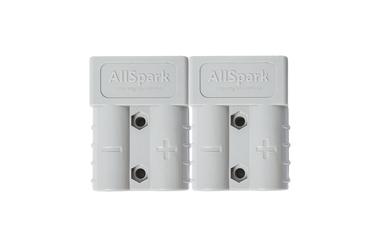 AllSpark 50A Grey Anderson Connector Plug - 2 Pack 10-12 AWG