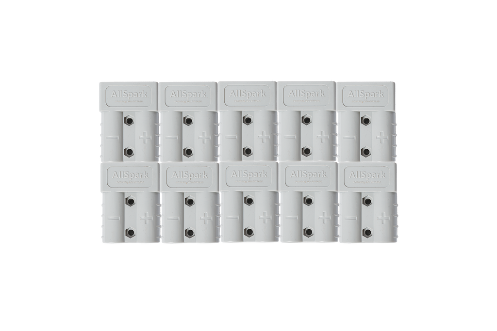 AllSpark 50A Grey Anderson Connector Plug - 10 pack 8 AWG