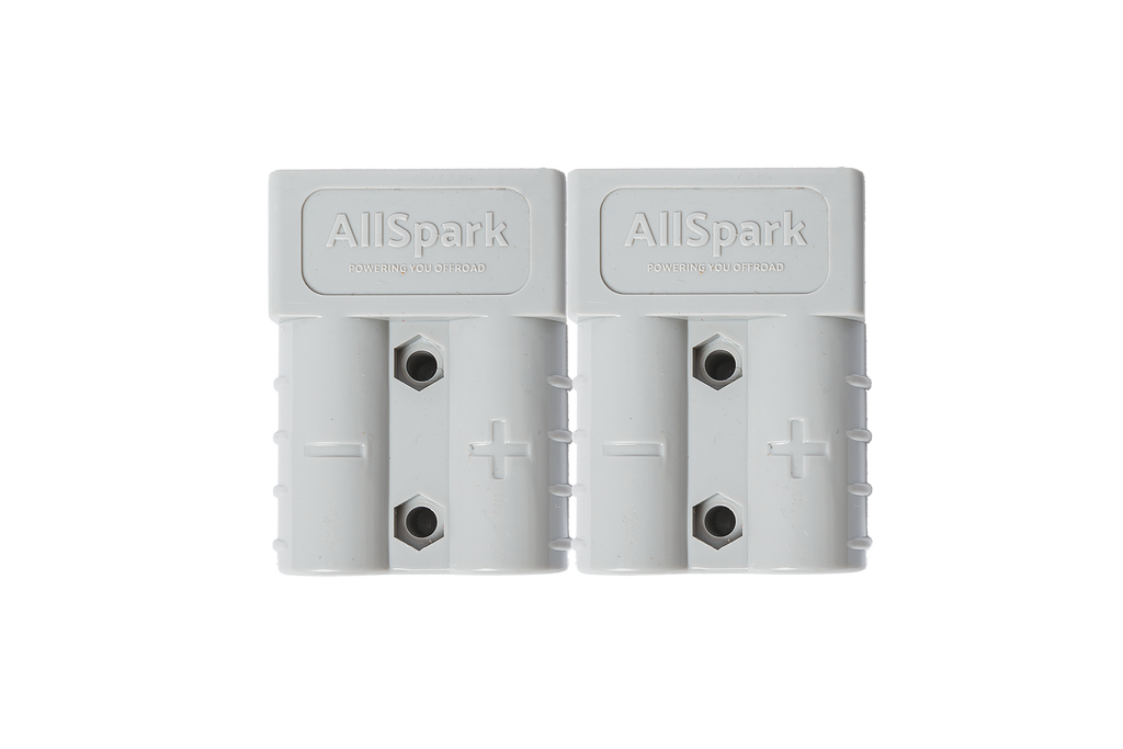AllSpark 50A Grey Anderson Connector Plug - 2 Pack 6 AWG