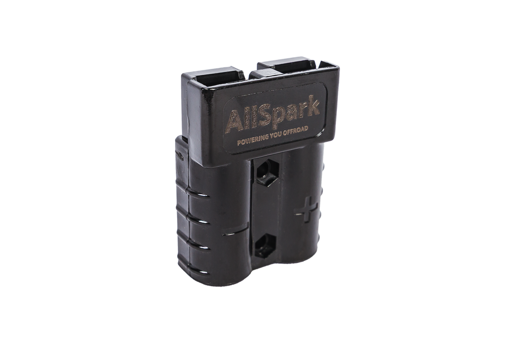 AllSpark 50A Black Anderson Connector Single Plug with contacts -  10-12 AWG