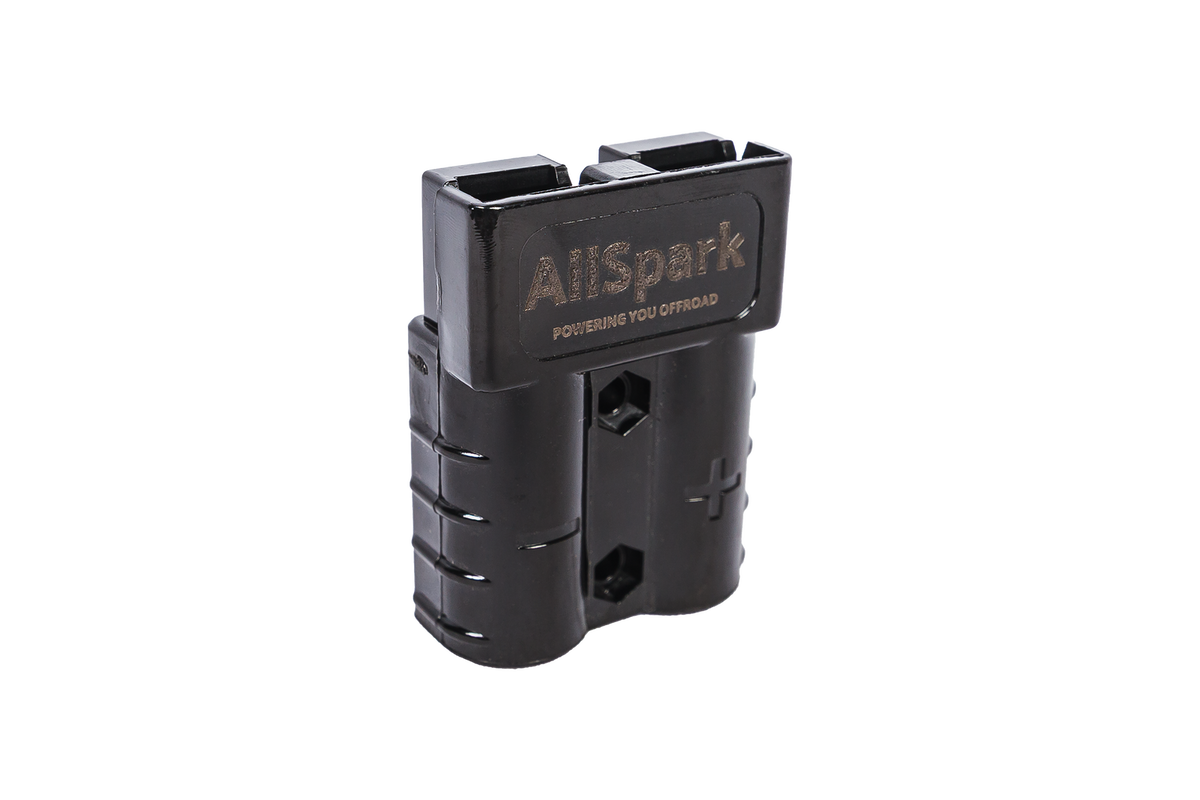 AllSpark 50A Black Anderson Connector Single Plug with contacts -  10-12 AWG
