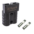 AllSpark 50A Black Anderson Connector Single Plug with contacts -  10-12 AWG