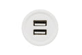 AllSpark Socket - White Dual 2.4A USB Charging Socket - no back light