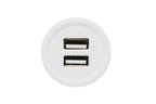 AllSpark Socket - White Dual 2.4A USB Charging Socket - no back light