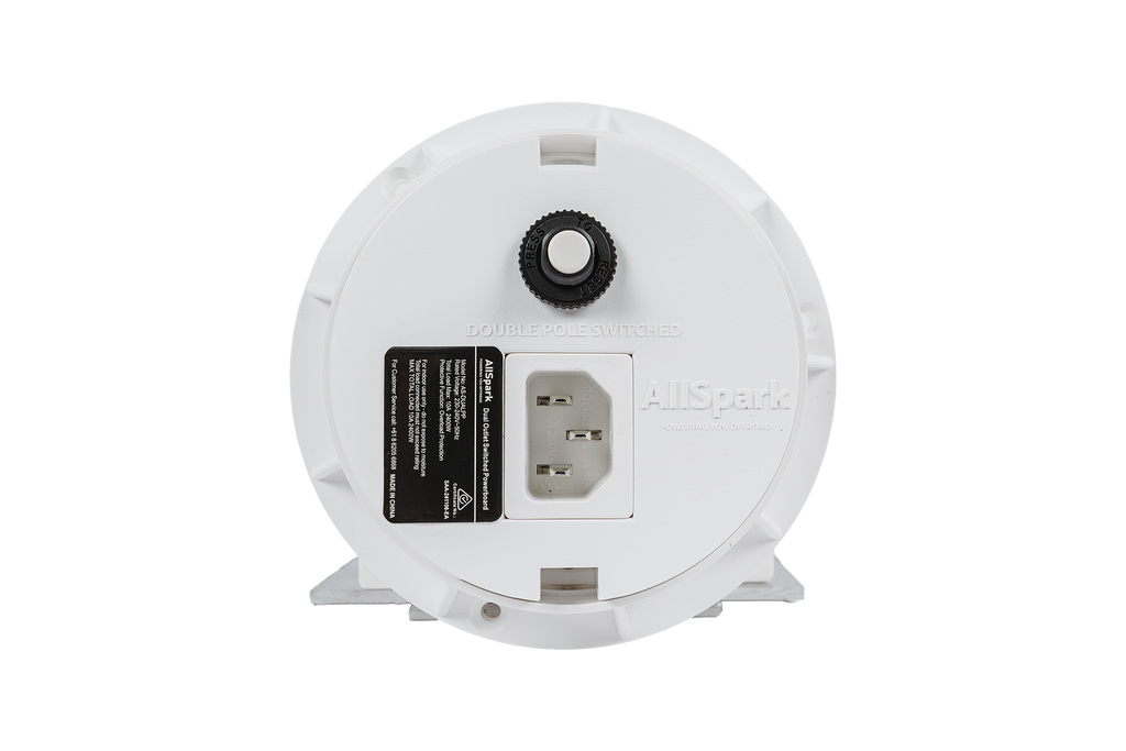 2 Outlet Power Board | Flush Mount | White | Plug & Play GPO | AllSpark 