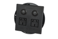2 Outlet Power Board | Flush Mount | Black | Plug & Play GPO | AllSpark 