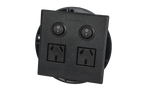 2 Outlet Power Board | Flush Mount | Black | Plug & Play GPO | AllSpark 