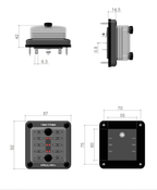 AllSpark Flush Mount Fuse block with indication light - 6 way