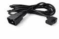 AllSpark Plug & Play GPO Extension Cord 4m C13 RA IEC to C20 IEC - Black