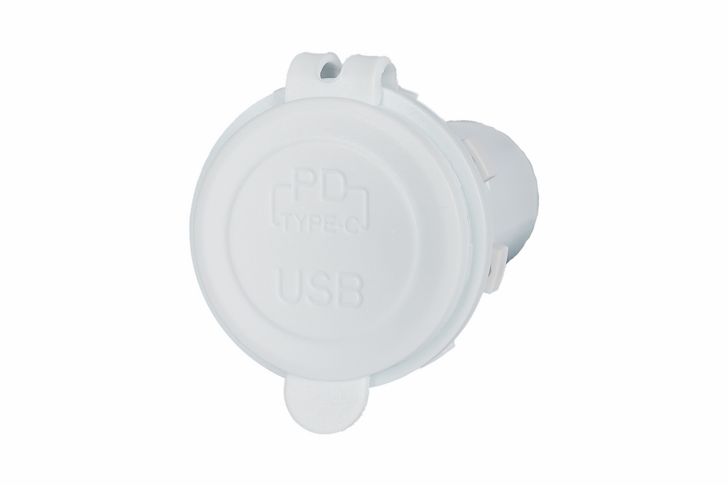 AllSpark Socket - PD100W USB-C + QC3.0 USB-A Charger - White no LED